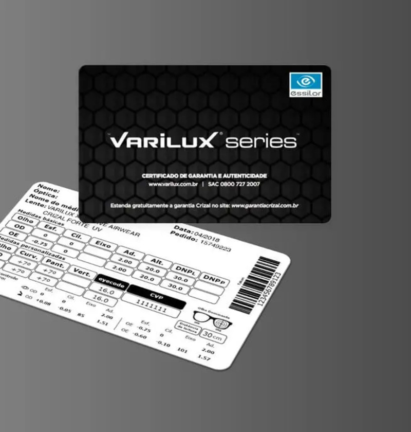 certificado garantia 1 - Como saber se a lente Varilux é original?